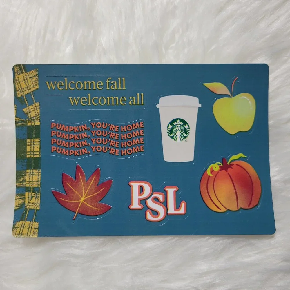 Starbucks Pumpkin Spice Latte Sticker Set